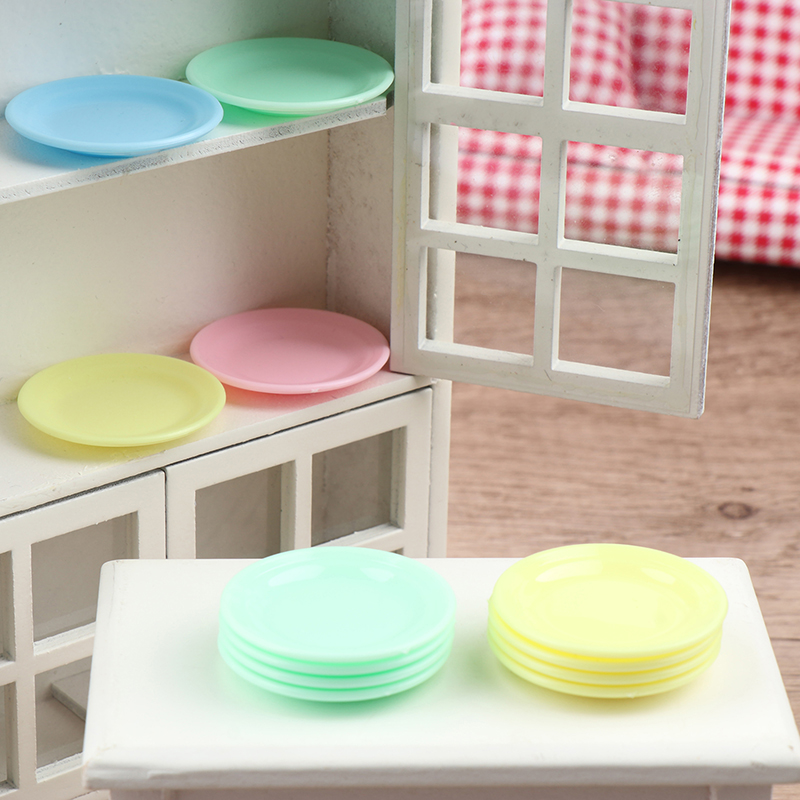 Kids Toys Kitchen - 5Pcs Dollhouse Mini Food Plates Simulation