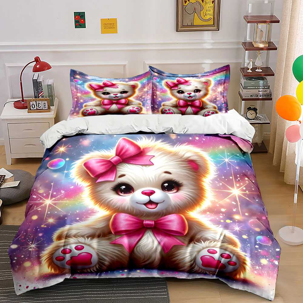 Kids Toys Home - Plush Toy with Rainbow Sparkles Bedding