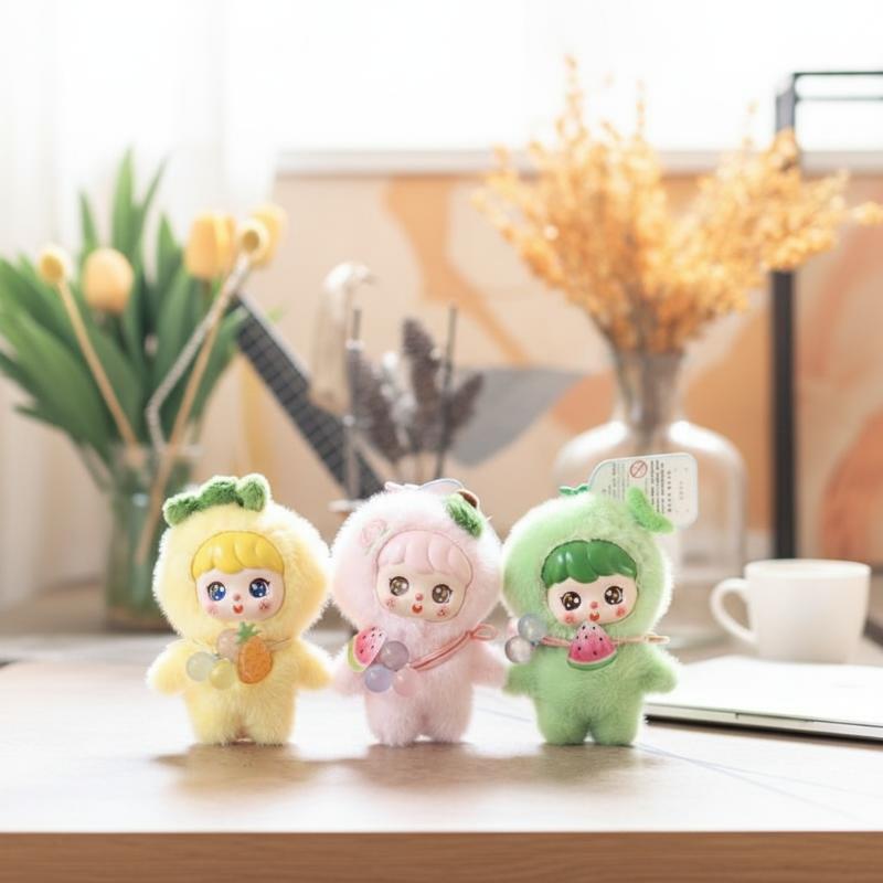 Kids Toys Home - Cute Fruit Plush Doll Keychain 10cm