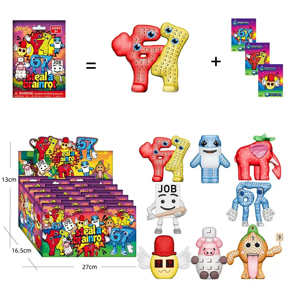 Kids Toys Elephant - Steal A Brainrot Blind Box Action