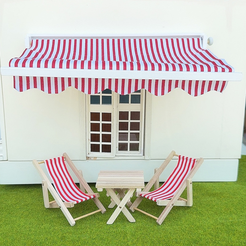 Kids Toys Home - 1/12 Dollhouse Simulation Awning Model Dollhouse