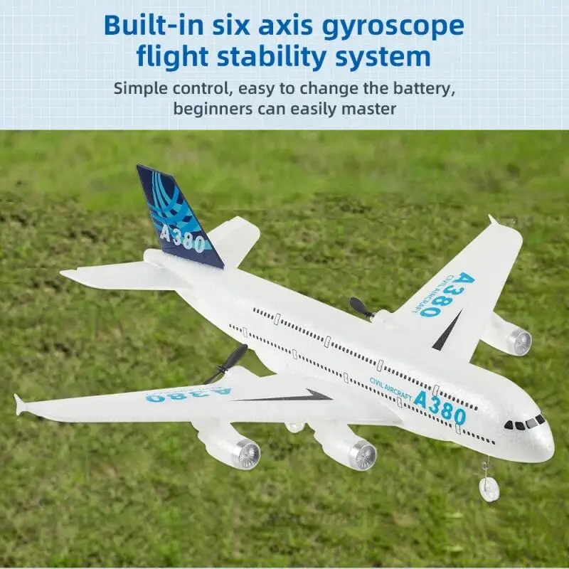 2.4G RC A380 Foam Airplane Gyr - Kid Toys And More recension och pris