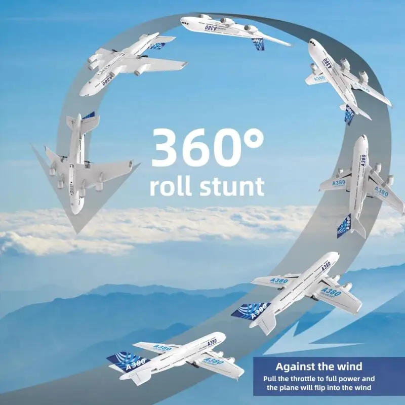2.4G RC A380 Foam Airplane Gyr - Kid Toys And More recension och pris