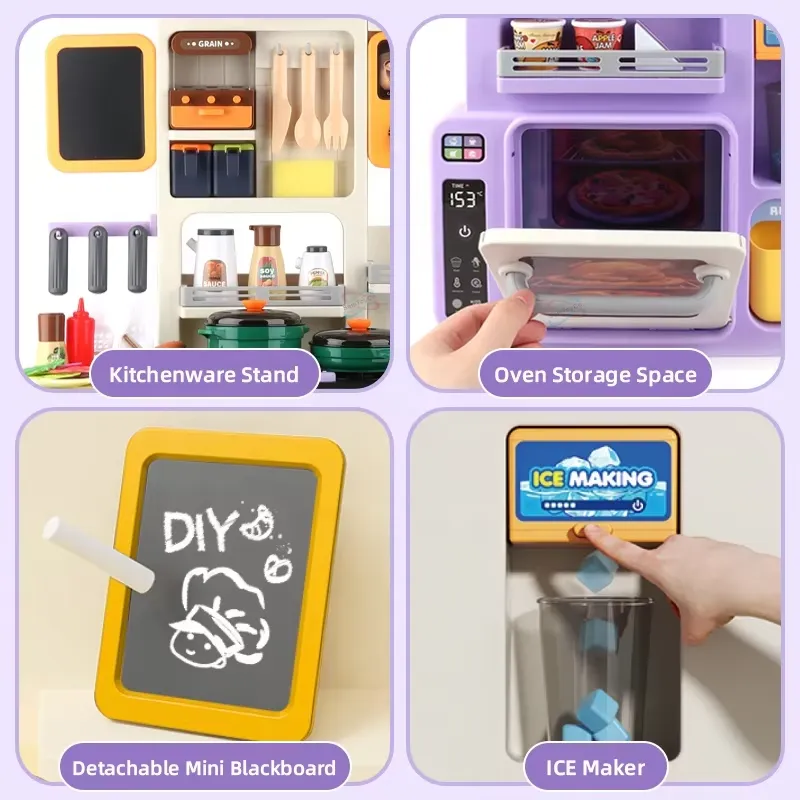 90cm Large Pretend Play Kitche - Kids Toys Kitchen recension och pris