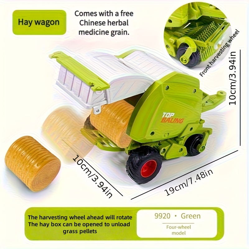 1:24 Inertial Farm Tractor wit - Kids Toys Return Gift recension och pris