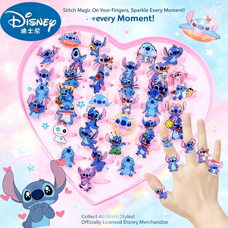 HOT！！Stitch Acrylic Ring Rando - Kids Toys Return Gift recension och pris