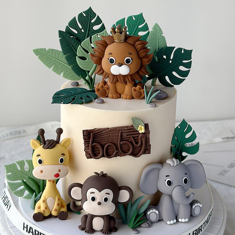 Jungle Safari Animal Doll Cake - Kids Toys Elephant recension och pris