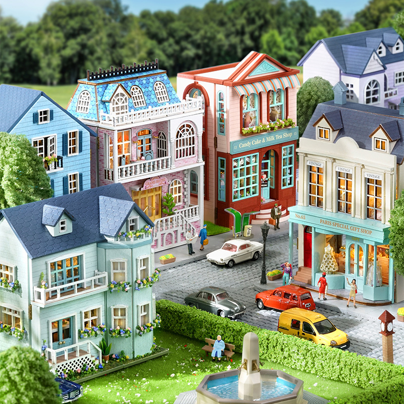 Diy Mini Wooden Dollhouse With - Kids Toys Elephant recension och pris