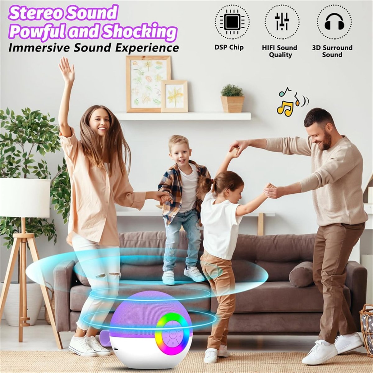 DTC5 Mini Karaoke Machine with - Kids Microphone Karaoke recension och pris
