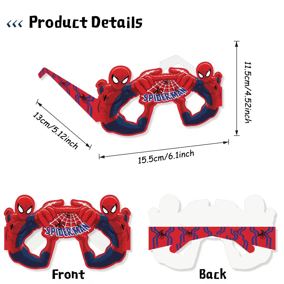 8PCS Spider-Man Paper Eco-Frie - Kids Toys Return Gift recension och pris