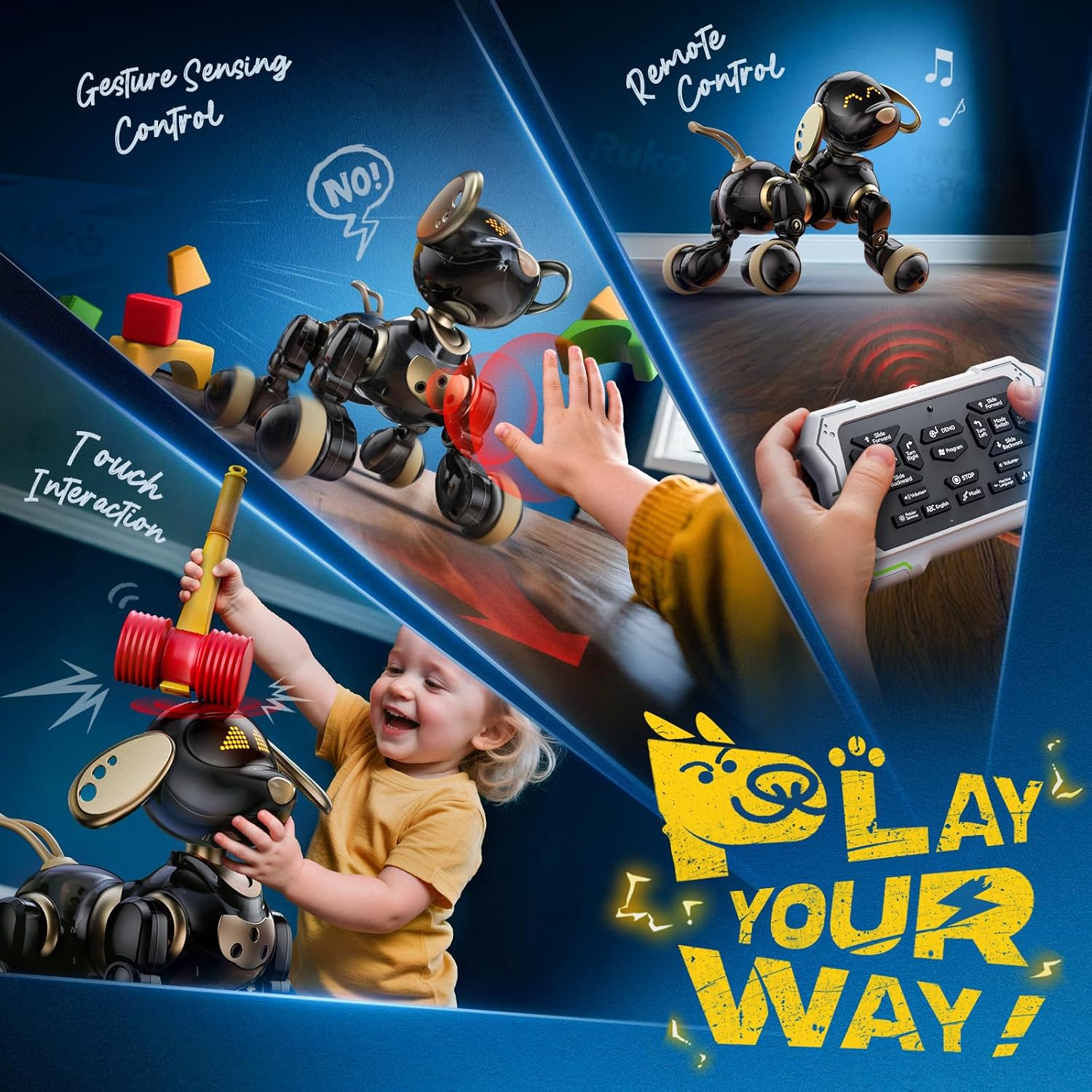 Smart 2.4G AI Robot dog toy In - Kid Toys And More recension och pris