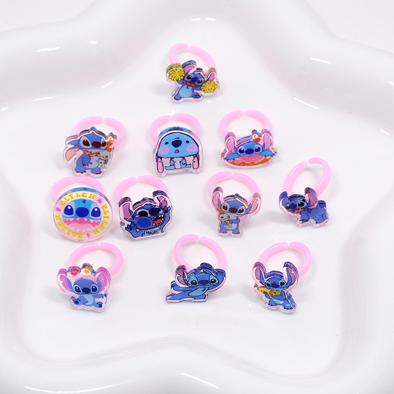 Stitch Acrylic Ring 10/20pcs K - Kids Toys Return Gift recension och pris