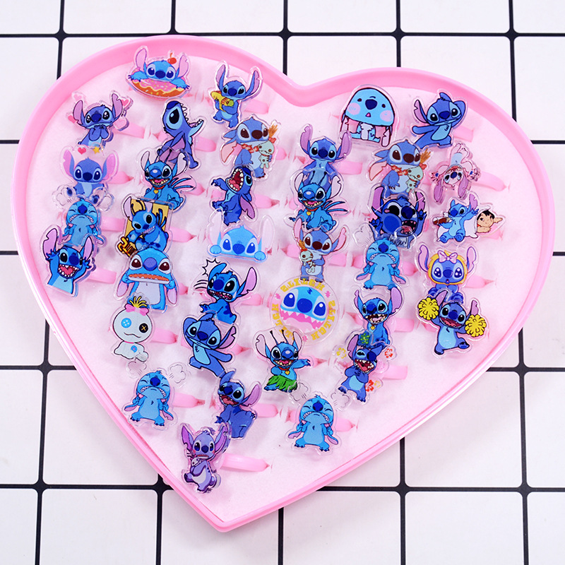 Stitch Acrylic Ring 10/20pcs K - Kids Toys Return Gift recension och pris