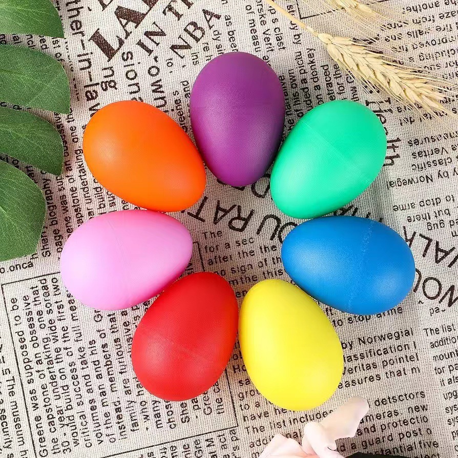2Pcs Egg Shakers Plastic Percu - Kids Toys Easter recension och pris