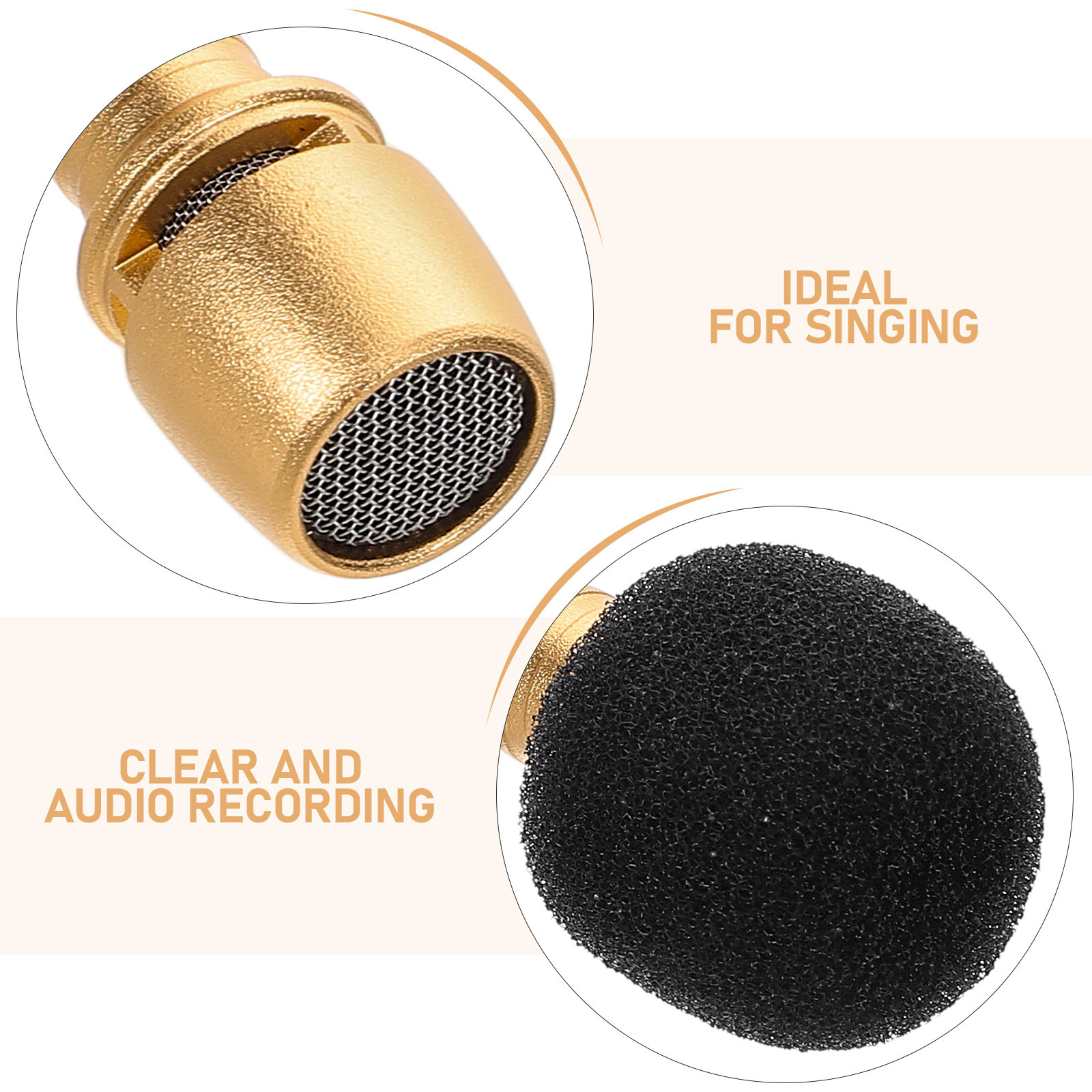 Mini Phone Microphone Gold Por - Kids Microphone Karaoke recension och pris