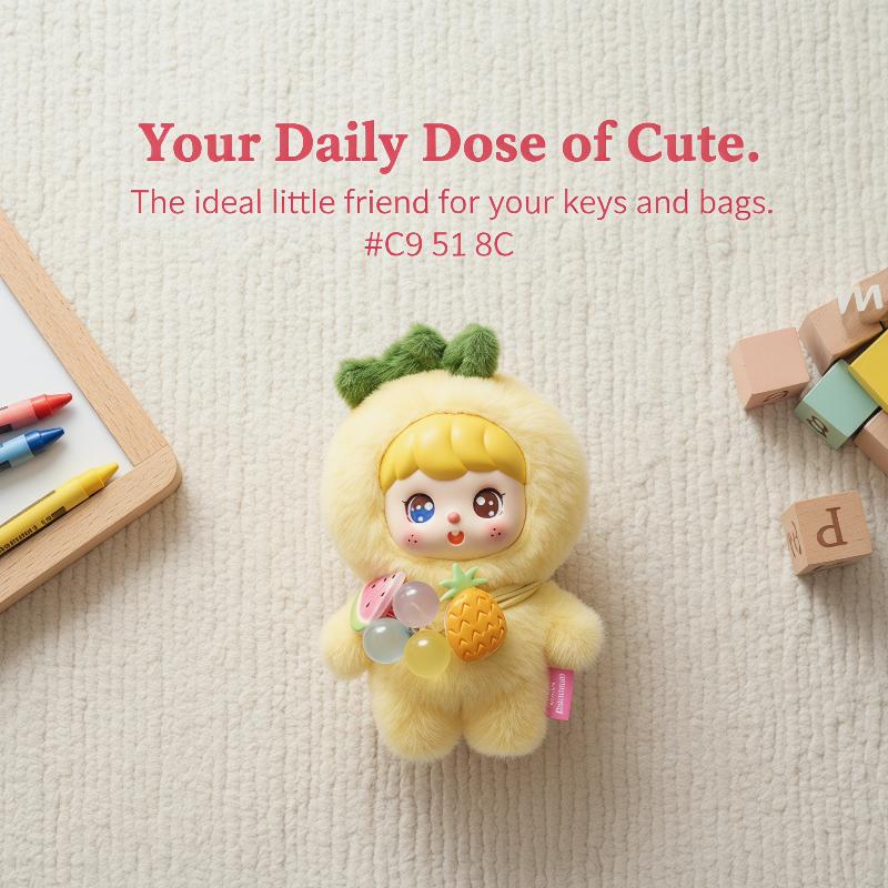 Cute Fruit Plush Doll Keychain - Kids Toys Home recension och pris
