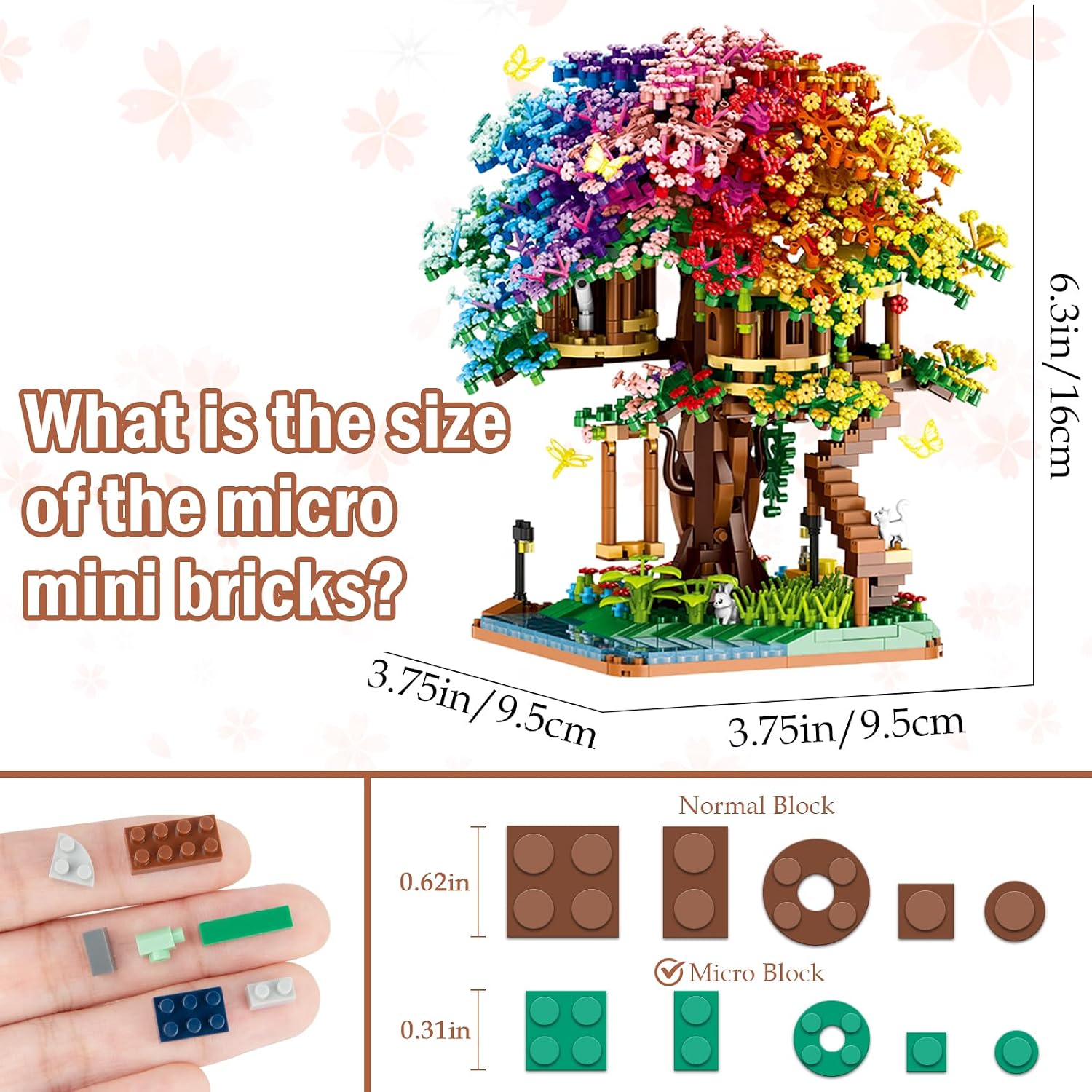 2338PCS DIY Rainbow Tree House - Kids Toys Home recension och pris
