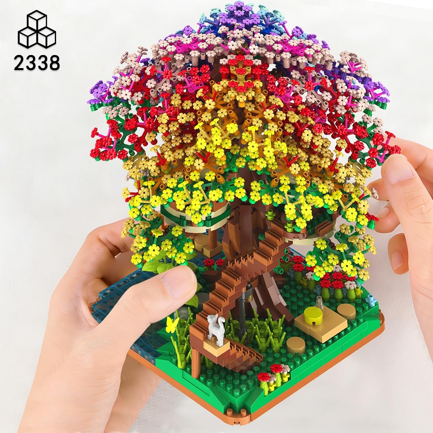 2338PCS DIY Rainbow Tree House - Kids Toys Home recension och pris