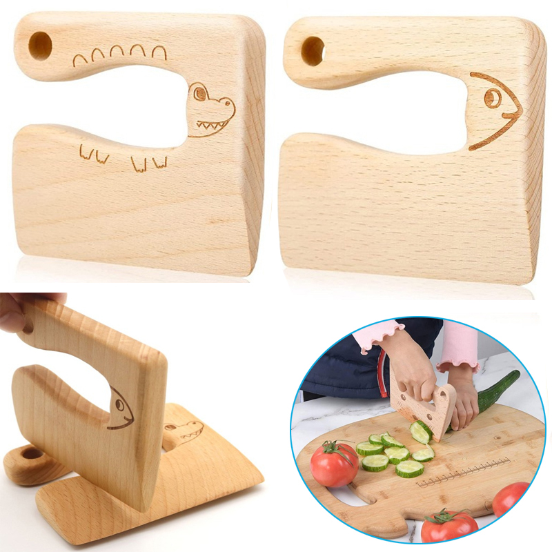 Wooden Kids Knife Cooking Toys - Kids Toys Kitchen recension och pris