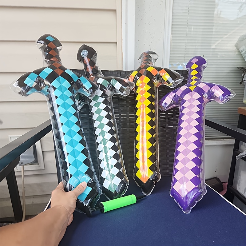 3Pcs Pixel Style Inflatable Sw - Kids Toys Return Gift recension och pris