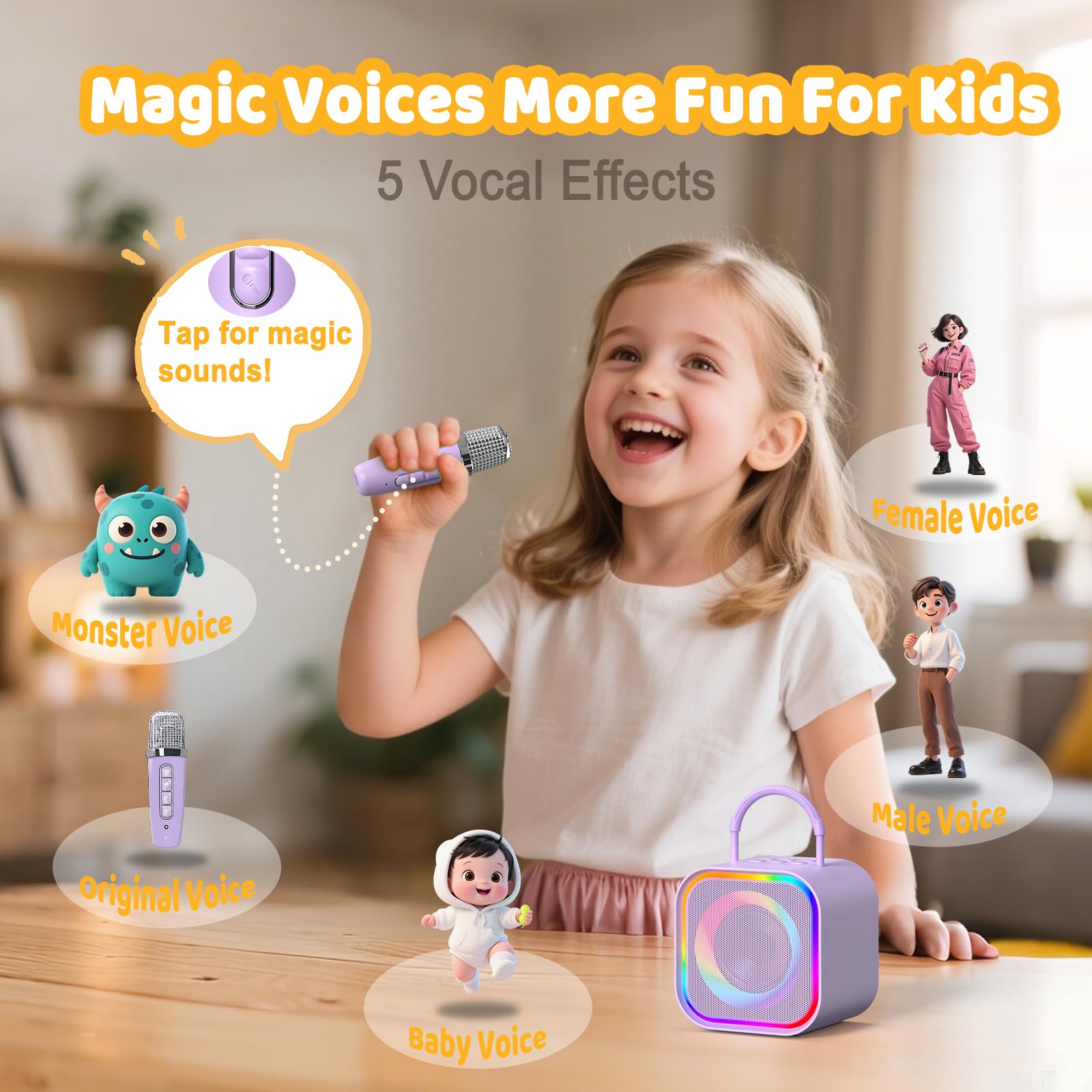 Haomuren Mini Karaoke Machine  - Kids Microphone Karaoke recension och pris