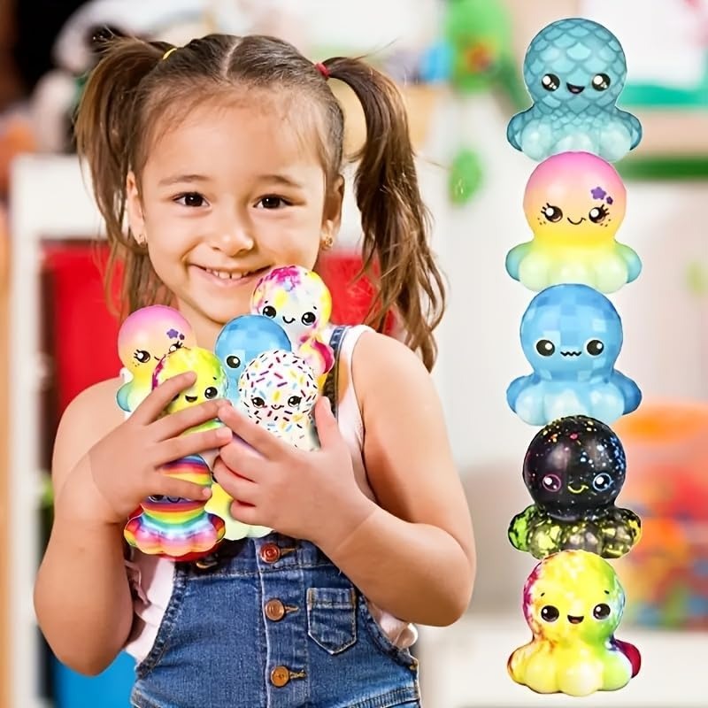 6/12PCS Octopus Slow Squishy T - Kids Toys Easter recension och pris