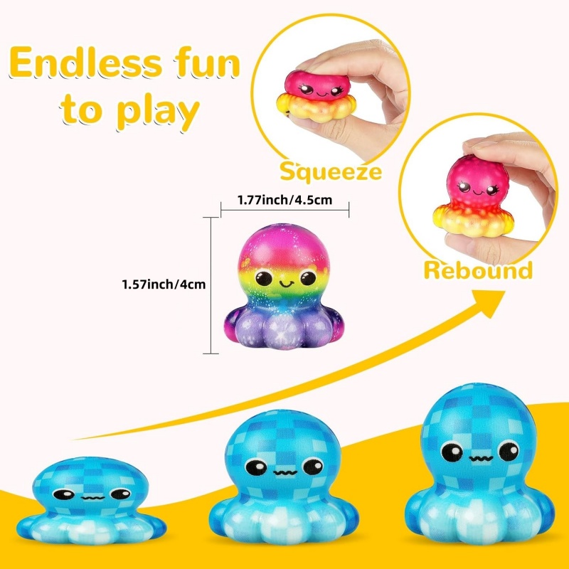 6/12PCS Octopus Slow Squishy T - Kids Toys Easter recension och pris